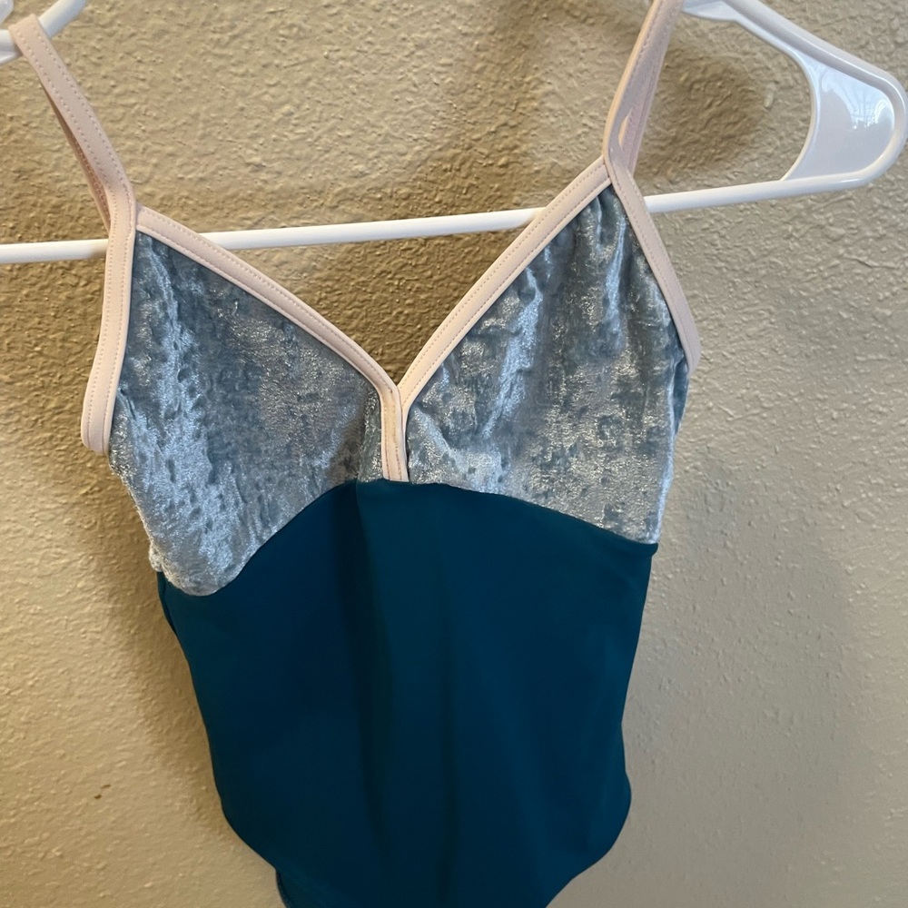 Teal and and light teal Leotard (runs like an XS)